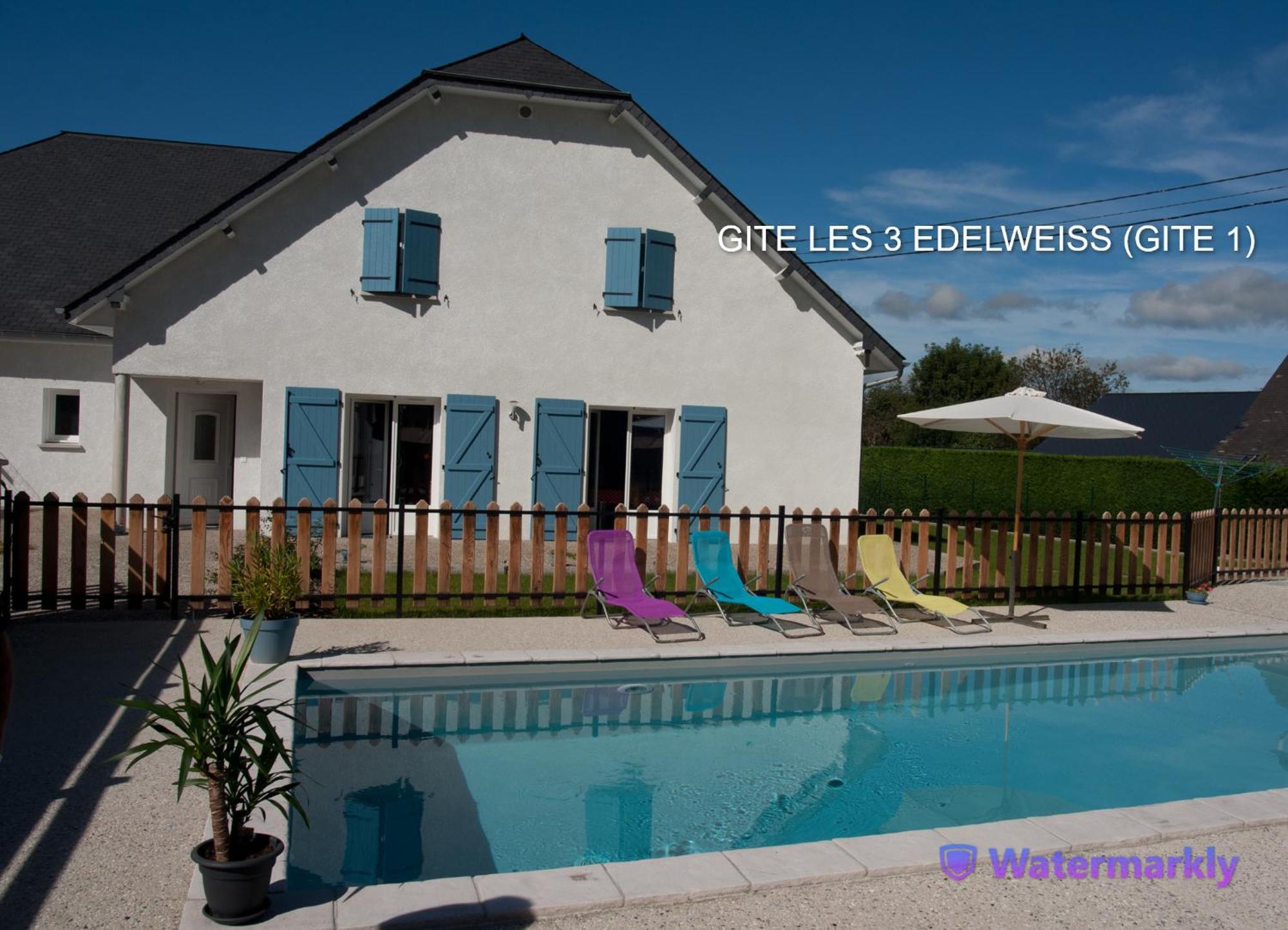 Les 3 Edelweiss - Gite 1 Ou Gite 2 Arette Exterior photo